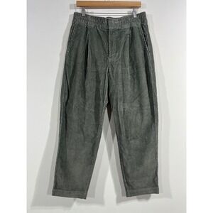 Gap 90s Grunge Preppy Corduroy Fisherman Pleated Straight Leg Pants Womens Large